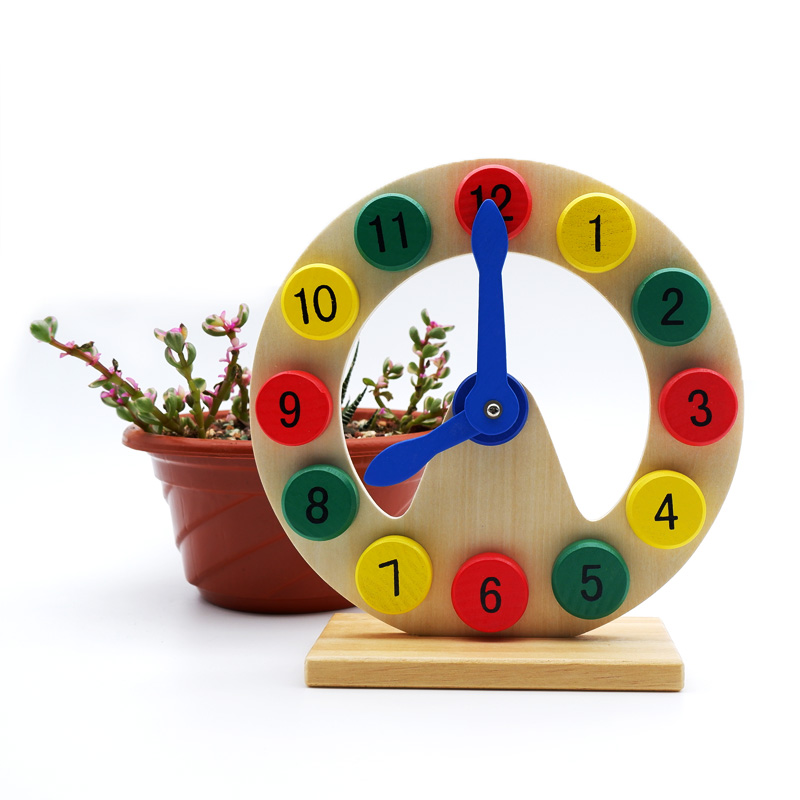 Mon Digital Clock Children Awareness Time Digital Building Blocks Baby Puzzle Force Toy Early Education Center Teaching Aids