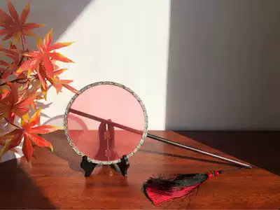 15cm small fan kong bai shan drawable may embroidery handmade unis tan pedunculata