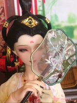  Handmade Su embroidery Finished embroidery BJD doll fan Palace fan Palace fan fan group fan Stationery bookmark(new)