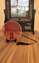  Handmade Su embroidery blank group fan palace fan can be embroidered and painted 20 cm long handle(fan color can be noted)