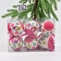 Christmas Tree Pendant Christmas Memory Ball 75mm Paper Pack Ball Hanging Decoration Mall Shop Window Scene Arrangement Supplies