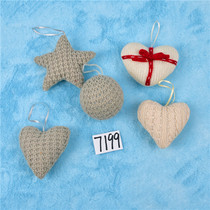 Christmas decorations Supplies Buyi owl Owl Pentagram Heart Type Pendant Christmas Tree Party Decorative Pendant Gift