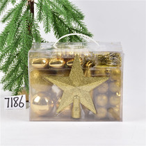 Christmas Decorations Supplies Handbag 71 Loaded Christmas Ball Box Mounted Ball Christmas Tree Scene Placement Kit Ball Pendant