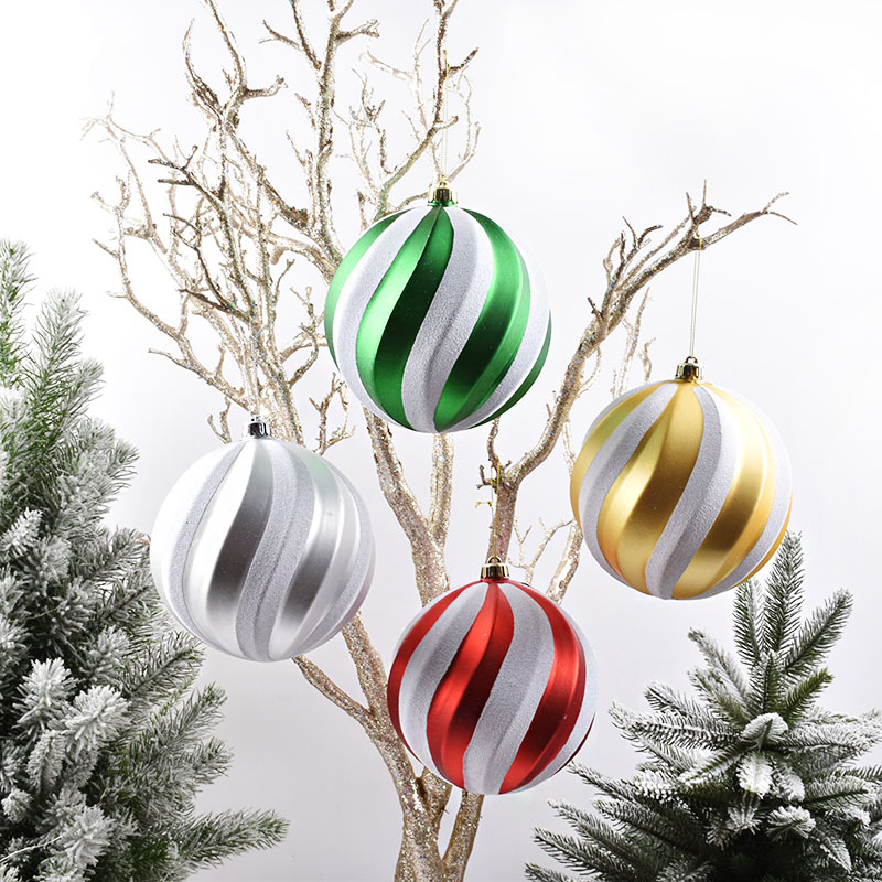 Christmas decorations Supplies Scene arrangement Decorative Balls 15CM Cairopainted Christmas Ball Scene Windows Decoration Plastic Chandelier
