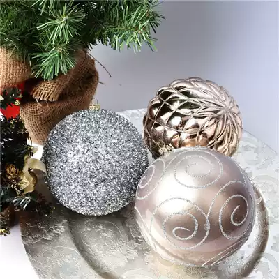 Christmas Day Decorative Ball Christmas Window Decoration Hanging Christmas Tree 12CM Christmas Ball Shopping Mall Hotel Layout Hanging