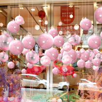 Acrylic ball transparent hollow ball mall store decoration drop ball holiday opening store celebration event atmosphere layout