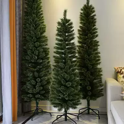Christmas decorative tree 1 5-2 1 meter pine needle flower pencil tree home living room decoration shopping mall window tree ornaments