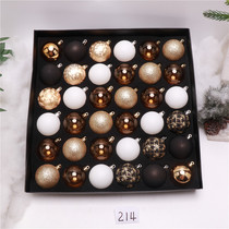 Heidi Christmas Ball Pendant Box Mounted Plastic Ball 3-8CM Plated Ball Bagged Painted Ball Children Christmas Pendant Ball