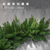 Christmas decoration Jialan grass hotel shopping mall layout 2 7 meters green PVC mixed PE leaf woven rattan 270CM