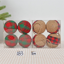 Christmas decoration supplies painted double-pointed water drop pendant Christmas tree scene decoration plastic colorful ball pendant