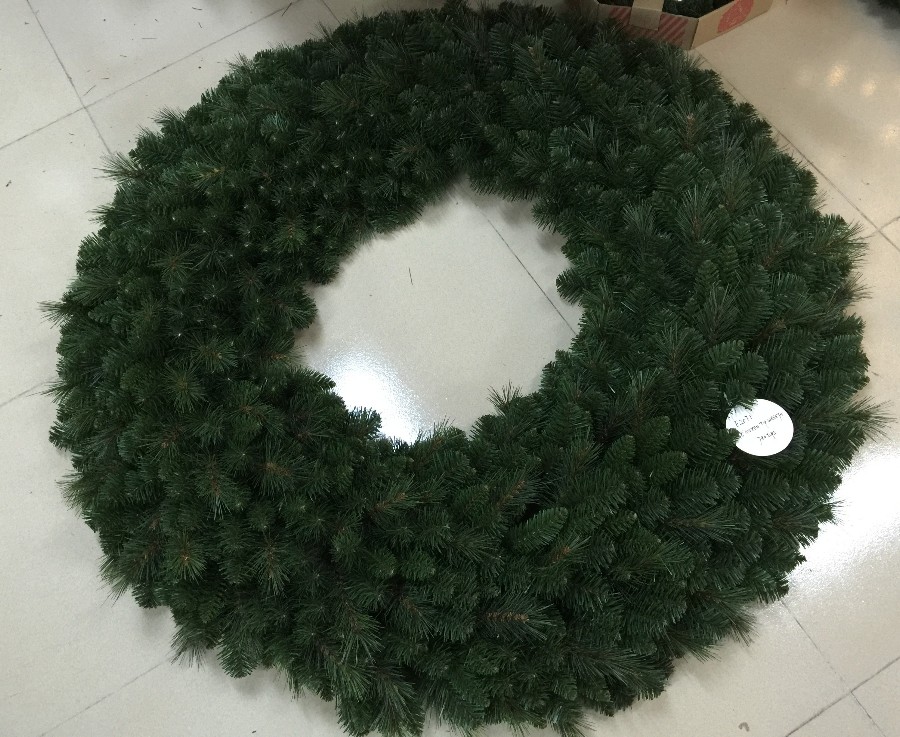 Heidi Christmas Products Christmas window supplies 100CM Christmas wreath with pine needle