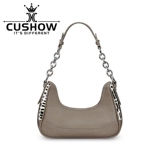 Кожаная сумка на одно плечо на цепочке, изысканный стиль, воловья кожа, коллекция 2023, из натуральной кожи