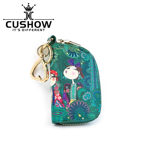 Небольшая дизайнерская кожаная ключница, маленький брелок, сумка-органайзер, новая коллекция, из натуральной кожи