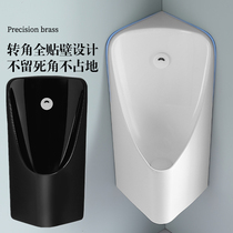 Intelligent induction urinal automatic flushing triangle corner wall-mounted hand press mens ceramic wall-mounted urinal urinal