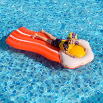 Water floating pad ins Childrens toys Adult red swimming pool floating bed inflatable pad Water floating drainage floating pad