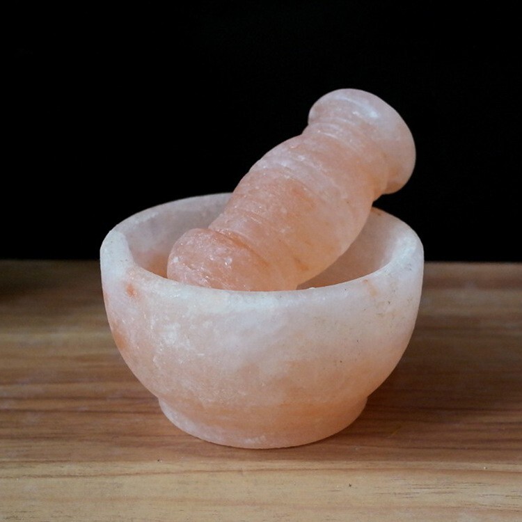 Imported Himalayan Rock Salt Bowl, Garlic Pounding Bowl, Pure Natural Mineral Salt Stone Bowl, Grinding Stone Mortar, Salt Grinding Dish Imported Himalayan Rock Salt Bowl, Garlic Pounding Bowl, Pure Natural Mineral Salt Stone Bowl, Grinding Stone Mortar, Salt Grinding Dish