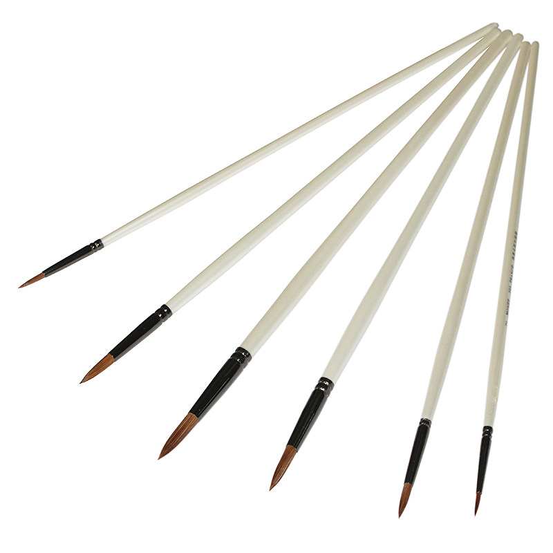 Monet Monet Wolf Million-water Color Hooking Pen Pearl White Long Pole Single Branch Water Powder Oil Painting Propylene Graffiti Brush