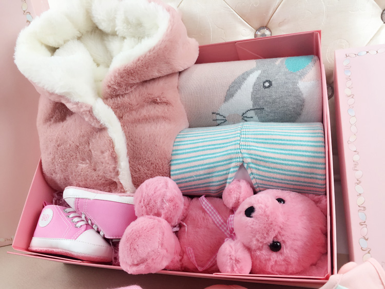 Bộ quà tặng dày cho bé sơ sinh trăng tròn tuổi 100 ngày phục vụ mùa thu và mùa đông cotton túi quà cho bé mua đồ cho trẻ sơ sinh