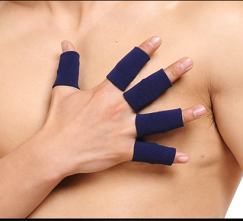 Bóng rổ chuyên nghiệp thể thao ngón tay bóng chuyền cầu lông leo núi thiết bị thể dục chống trượt ngón tay dài thoáng khí - Dụng cụ thể thao băng thun hỗ trợ khớp gối
