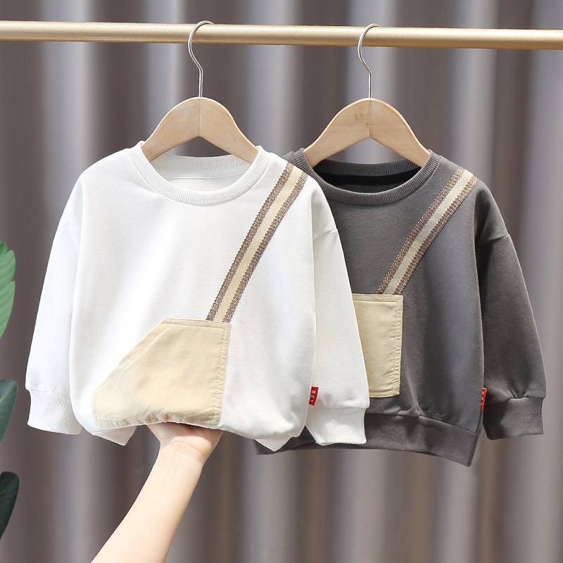 Children's clothing body blood boys spring clothing 2021 new 2-4-6 years old baby foreign style sweater children's knitted top tide