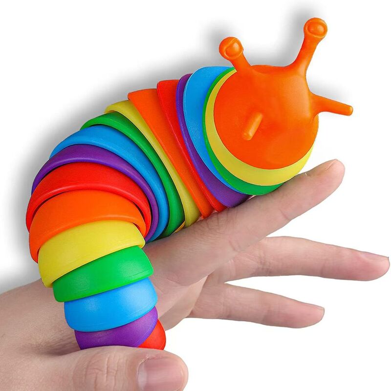Montessori Education Versatile Twisty Caterpillar Slug Snail Slug Children's Educational Stress-Relief Toy Grasping Training