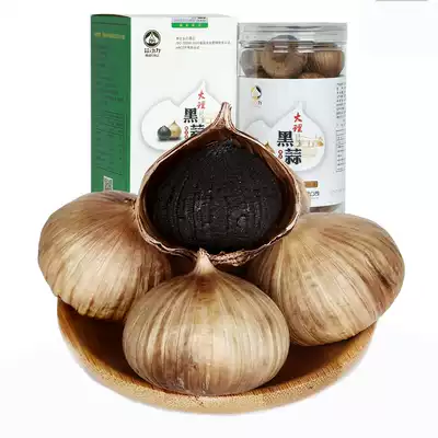 Yunnan Dali specialty single head black garlic Pinhong garlic power single head garlic 250g canned 90 days fermentation