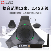 Video conferencing omnidirectional microphone Macro channel HSD-M8100WB USB 2 4G wireless conference microphone