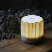 Natural home bedroom bedside night light creative touch sensor light bamboo woven products night milk mood night light energy saving