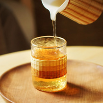 Nature Home Non-suicide Bamboo Icing Cups Creative Glass Cups Home Living Room Suit Water Cup Tea Tea Wine Cup