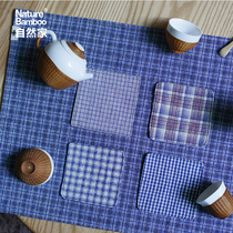 Nature home old cloth antique linen insulation tea mat home restaurant Tea room tablecloth mat retro texture tea mat tea mat tea towel