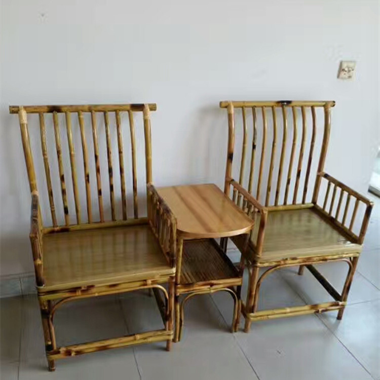 Bộ bàn ghế tre cổ đơn Taishi ghế cà phê Bàn trà Phòng họp phòng khách ban công sofa bàn cà phê 2 + 1 ghế sofa thông minh