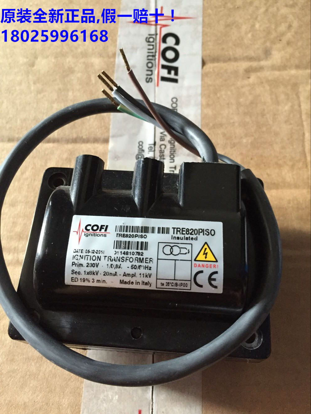 COFI original new ignition transformer TRE820PISO (four wire)