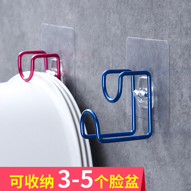 F155 punch-free washbasin hook strong non-marking viscose creative multi-functional bathroom kitchen washbasin wall hanger