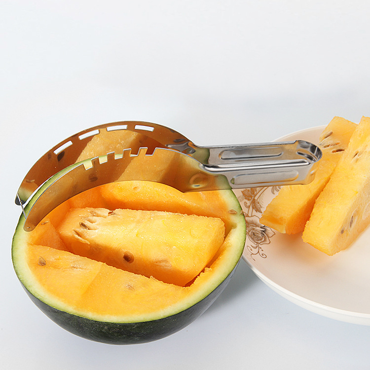 Spot stainless steel watermelon cut multifunctional fruit divider cantaloupe watermelon slicer cut watermelon artifact