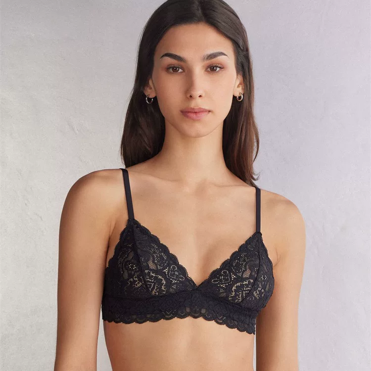 Intimissimi классическое женское соблазнительное нижнее белье ультра-тонкая без кольца Emma кружевной бюстгальтер треугольник RSD97E