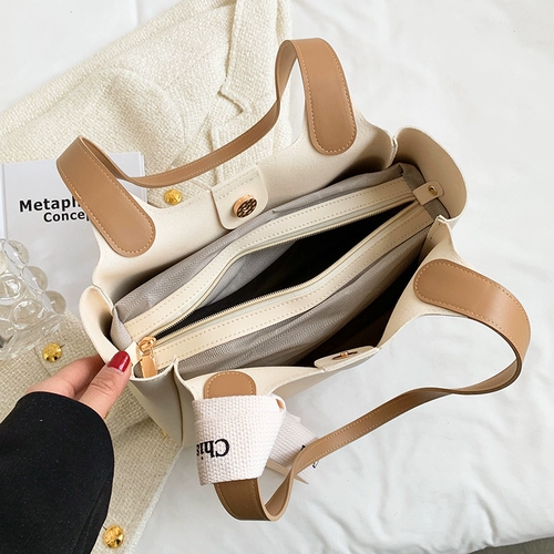 Летняя вместительная и большая сумка через плечо, портативная сумка на одно плечо, коллекция 2023, изысканный стиль