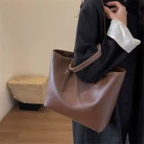 Вместительная и большая ретро сумка на одно плечо, премиум класс