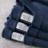 Синяя хлопковая однотонная футболка с коротким рукавом подходит для мужчин и женщин