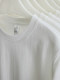Heavyweight Solid Color Non-Transparent 250g Pure Cotton Round Neck Short-Sleeve T-Shirt, Thick Pure White Base Shirt, Unisex T-Shirt Top