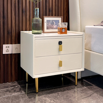 Nordic Modern Light Extravagant Advanced Sensory Drawers Placed Bed Head Cabinet Solid Wood Small Ins Wind Minima Bedside Cabinet Bedroom