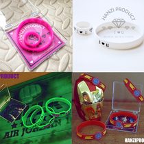 Man produced exclusive trendy basketball sports silicone bracelet men and women couples original custom Flying Man