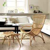 Green Tengda racket chair tremble ins ins rattan chair Net red outdoor rattan chair sofa pedal Homestay inn real Vine