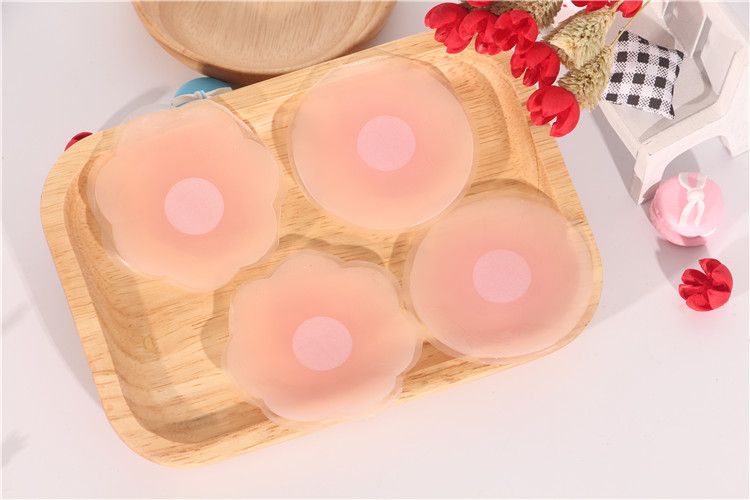 Sữa dán chống va chạm núm vú dán ngực siêu mỏng thoáng khí silicone bơi không thấm nước cô dâu váy nữ vô hình dán quầng vú - Nắp núm vú áo ngực dán