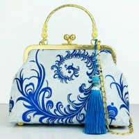 Blue Phoenix Flower + Blue Tassel + большой размер 3008