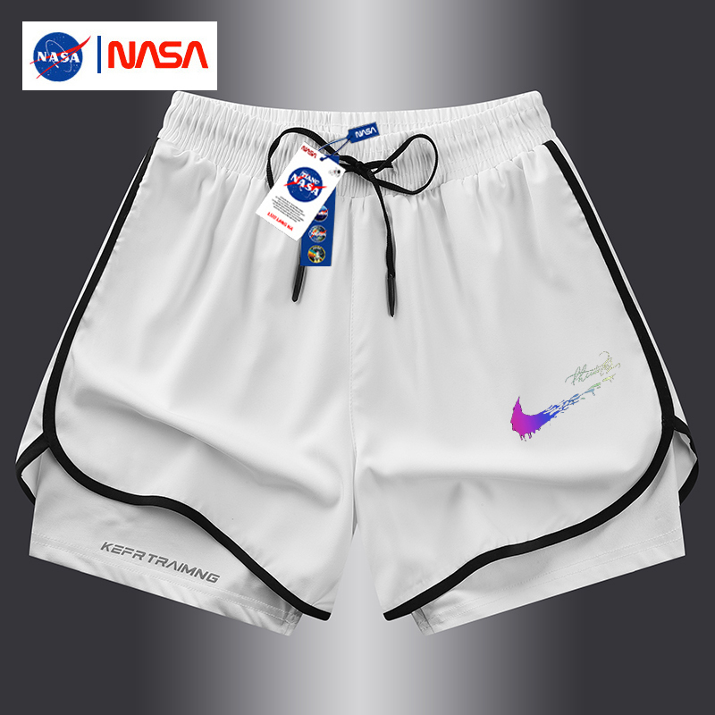 2026 Summer New Sports Shorts for Men and Women, Couple Running Fitness Sports Ice Silk Breathable Quick-Drying Shorts, Three-Quarter Length Shorts