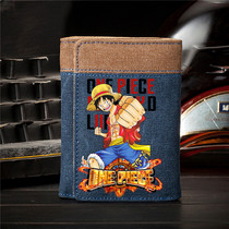 Sea Thief Royal Road Flying Solon Cartoon Cartoon Cartoon Fashion Tide Card Personality Wallet Male Student Little Leather Wallet Card Bag Zero Wallet