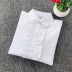 Girls áo sơ mi trắng cotton dài tay áo 2019 mùa thu / mùa đông vừa mới và baby baby đồng phục học sinh đứng đầu cũ. 