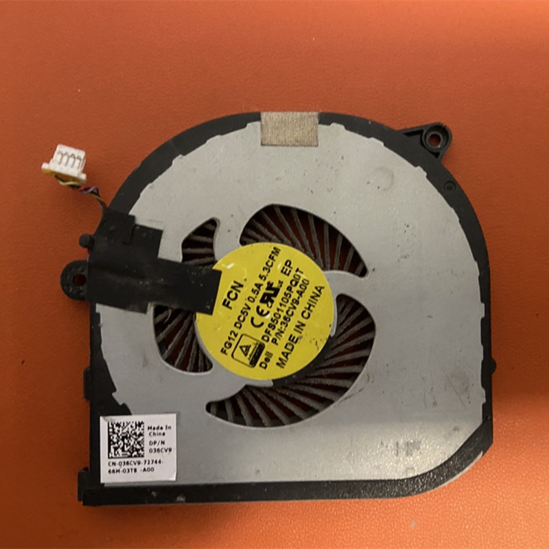 Rtdpart Is Suitable for Dell Dell Xps15 9550 9560 Notebook Fan 036Cv9 0Rvtxy