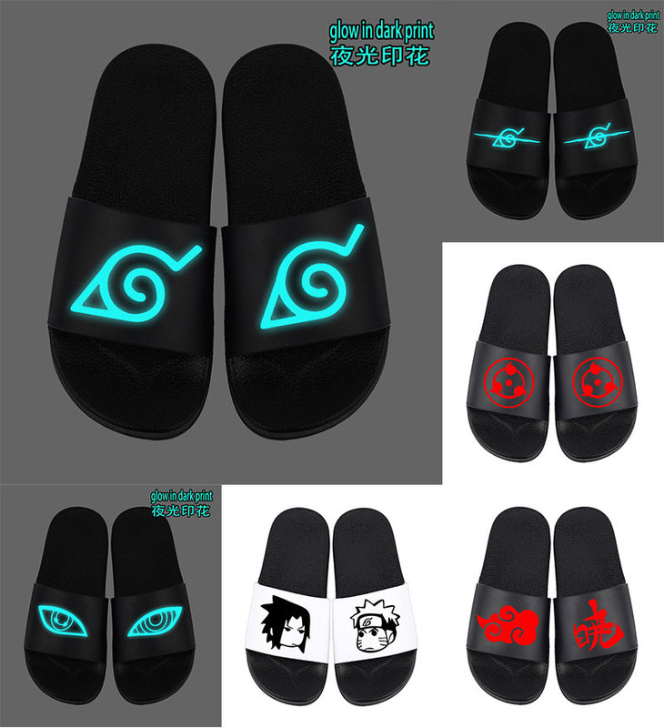 Luminous Reflective Naruto Akatsuki Thick-Soled Summer and Autumn Wear-Resistant Indoor and Outdoor Slippers for Men, Women, Adults, and Children Trendy Luminous Reflective Naruto Akatsuki Thick-Soled Summer and Autumn Wear-Resistant Indoor and Outdoor Slippers for Men, Women, Adults, and Children Trendy