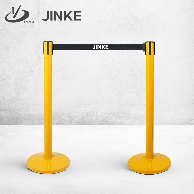 Golden Ke Regular Telescopic Strap One Meter Line Railing Base Hall Queuing Bank Stainless Steel Safety Guard Rail Fence